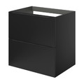 Goodhome Wall-mounted Basin Cabinet Imandra 60cm, matt black