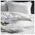 NATTJASMIN Quilt cover and 2 pillowcases, white, 200x200 cm/50x60 cm