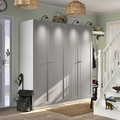 PAX / GULLABERG Wardrobe combination, white/grey, 200x60x201 cm