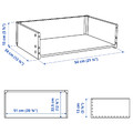 BESTÅ Drawer frame, white stained oak effect, 60x15x40 cm