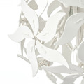 RAMSELE Pendant lamp, flower, white, 43 cm
