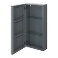 GoodHome Wall-mounted Bathroom Cabinet Himalia 80 cm, grey