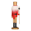 Nutcracker Christmas Decoration 28cm, gold hat