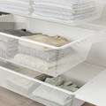 BOAXEL Wardrobe combination, white, 250x40x201 cm