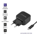 Qoltec Wall Charger EU Plug 17W | 5V | 3.4A | 2xUSB + Cable USB Type C