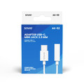 Savio Adapter Cable AK-52 USB-C - Mini Jack 3,5 mm for Samsung