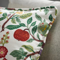 VILDPERSILJA Cushion cover, white multicolour/floral pattern, 50x50 cm