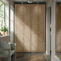 PAX / BERGSBO Wardrobe combination, white stained oak effect/white stained oak effect, 150x66x236 cm