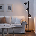 HEKTAR Floor lamp with 3-spot, dark grey