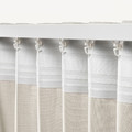 HANNALILL Curtains, 1 pair, beige, 145x300 cm