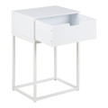 Nightstand Bedside Table Mitra, white