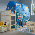 KURA Bed tent, ocean animals pattern