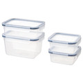 IKEA 365+ Food container with lid, set of 4, plastic