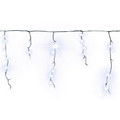 Christmas Curtain Lights In-/Outdoor 100 LED 4.8m, icicles, flash, white