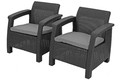 Garden Furniture Set CORFU REST, graphite