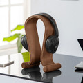 Maclean Headphones Stand Wooden Walnut Color MC-815W