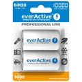 EverActive Ni-MH Batteries 1.2V D/R20 10000mAh Professional Line, 2 pack