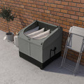 VÄTTERSÖ Storage box, outdoor, dark grey, 78x72x79 cm