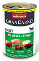 Animonda GranCarno Adult Beef + Deer & Apple Dog Wet Food 400g