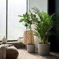 NYPON Plant pot, indoor/outdoor, grey, 24 cm