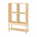 IVAR Shelving unit with underframe, 80x30x120 cm