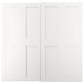 GRIMO Pair of sliding doors, white, 200x201 cm