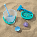 TALTRAST 6-piece sand play set, blue/green