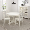 INGATORP Extendable table, white, 110/155 cm