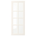 BODBYN Glass door, off-white, 40x100 cm