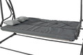Large Garden Swing Seat Bed 2in1, grey