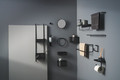 GoodHome Wall-mounted Towel Rail Elland 60 cm, black