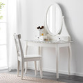 HEMNES Dressing table with mirror, white