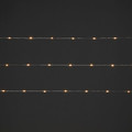 LED Lighting Chain 100 LED, indoor, copper, warm white