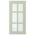 STENSUND Glass door, light green, 30x60 cm