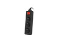 Lanberg Power Strip 3xFR 3m, black