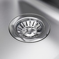 BOHOLMEN Single-bowl inset sink, stainless steel, 47x30 cm