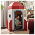 AFTONSPARV Children's tent, rocket white/red