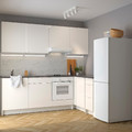 KNOXHULT Corner kitchen, high-gloss/white, 243x164x220 cm