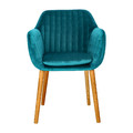 Upholstered Chair Emilia Velvet, bottle green