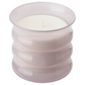 LUGNARE Scented candle in glass, Jasmine/pink, 50 hr