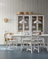 NORDVIKEN / NORDVIKEN Table and 6 chairs, white, white, 210/289x105 cm