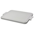 LILLHAVET Chopping board, light grey, 49x35 cm