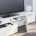 BESTÅ TV bench, white, Lappviken white, 180x42x39 cm