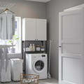 ENHET Storage combination for laundry, anthracite/white, 80x32x204 cm