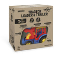 Wader Tractor Giant with Shovel and Trailer, assorted colours, 117cm 12m+