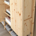 IVAR 3 sections/shelves, pine, 259x30x226 cm