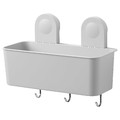 RÅNEN Shower/soap basket with hook, 26x21 cm