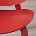 FRÖSET Easy chair, red stained oak veneer