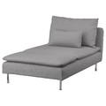 SÖDERHAMN Chaise longue, Tonerud grey