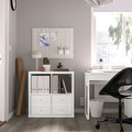 KALLAX Shelving unit, with 4 drawers/white, 77x77 cm